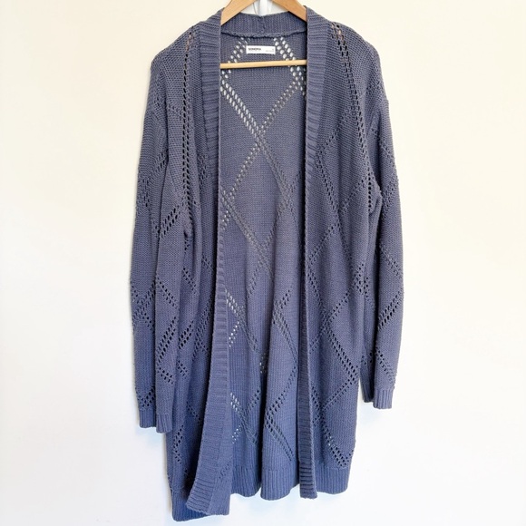Sonoma Sweaters - Dusty Blue Longline Thick Knit Cardigan Sweater from Sonoma - size medium